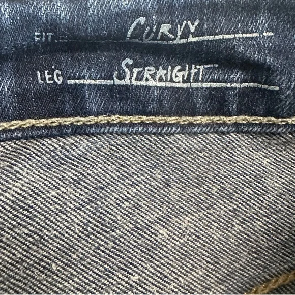 Eddie Bauer Women’s Curvy Fit Straight Leg Indigo Wash Jeans Sz 4 - Picture 4 of 6